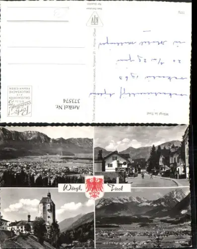 373574,Wörgl in Tirol Totale Straßenansicht Mariastein Burg Kirche Mehrbildkarte