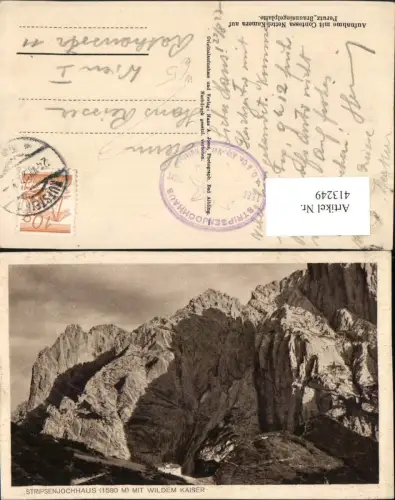 413249,Stripsenjochhaus Berghütte b. Ebbs m. Wildem Kaiser Bergkulisse