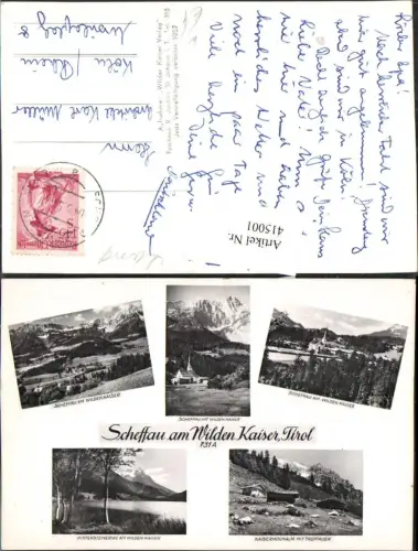 415001,Scheffau am Wilden Kaiser Totale Kaiserhochalm See Mehrbildkarte