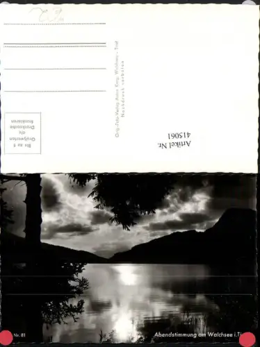415061,Walchsee See Abendstimmung