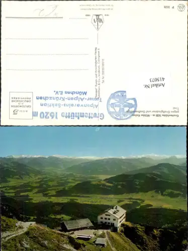 415073,Gruttenhütte Berghütte b. Ellmau geg. Großglockner Bergkulisse