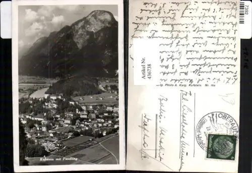 436738,Kufstein Totale m. Pendling Bergkulisse