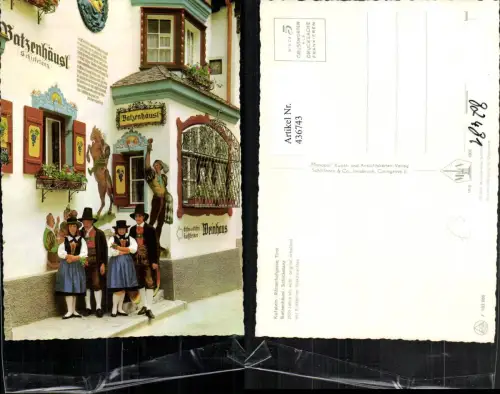 436743,Kufstein Römerhofgasse Batzenhäusl Schicketanz Tracht