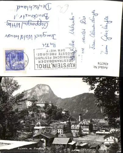 436774,Kufstein Teilansicht m. Festung geg. Pendling