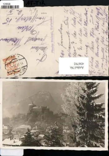 436792,Kufstein Teilansicht m. Festung Winterbild pub Foto Seissl