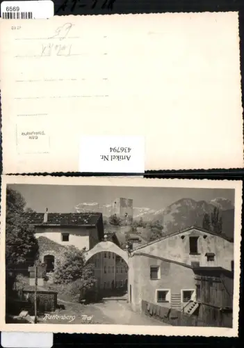 436794,Foto AK Rattenberg am Inn Tor Turm Bergkulisse