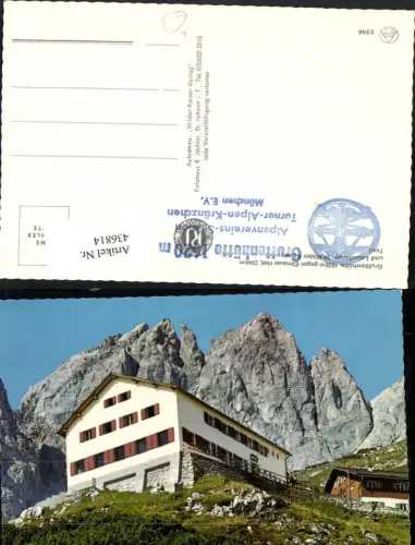 436814,Gruttenhütte Berghütte b. Ellmau geg. Ellmauer Halt Bergkulisse