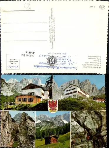 436815,Gaudeamushütte Gruttenhütte Klamml Märchenwiese b. Ellmau Mehrbildkarte
