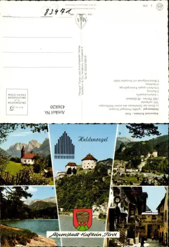 436820,Kufstein Totale Festung Heldenorgel Kapelle Auracher Löchl Mehrbildkarte