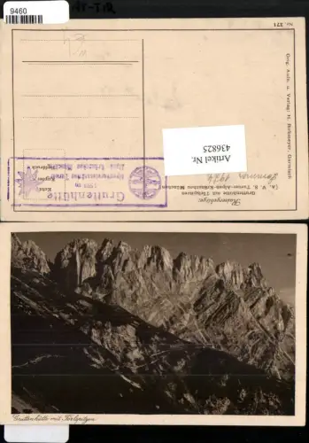 436825,Gruttenhütte Berghütte b. Ellmau m. Törlspitzen Bergkulisse