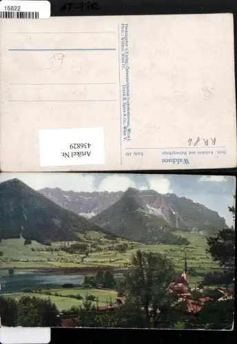 436829,Walchsee Teilansicht Bergkulisse