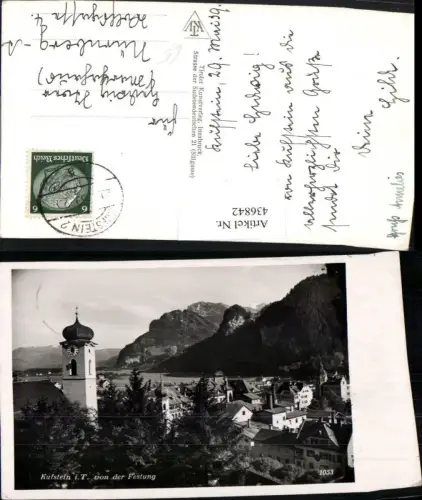 436842,Kufstein Teilansicht Kirche von d. Festung
