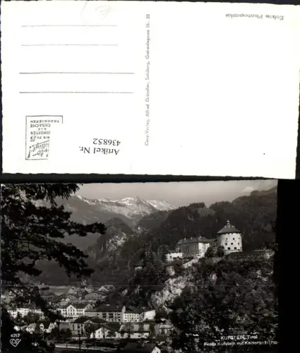 436852,Kufstein Teilansicht m. Festung geg. Kaisergebirge pub Cosy 4057