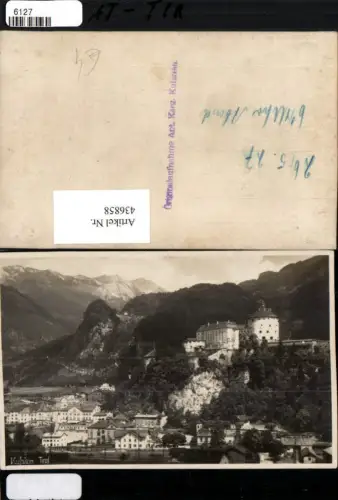 436858,Kufstein Teilansicht m. Festung Geroldseck Bergkulisse