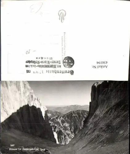 450194,Kaisergebirge Ellmauer Tor b. Ellmau Bergkulisse