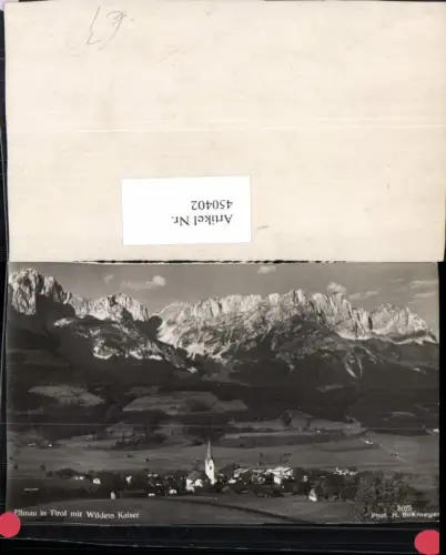 450402,Ellmau Totale m. Wildem Kaiser Bergkulisse