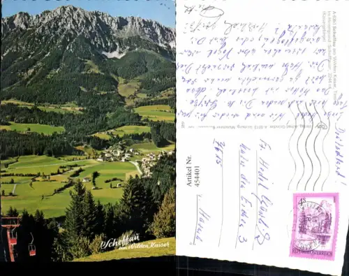 454401,Scheffau am Wilden Kaiser Totale Sessellift Bergkulisse