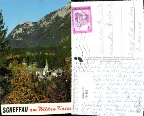 454402,Scheffau am Wilden Kaiser Totale Bergkulisse