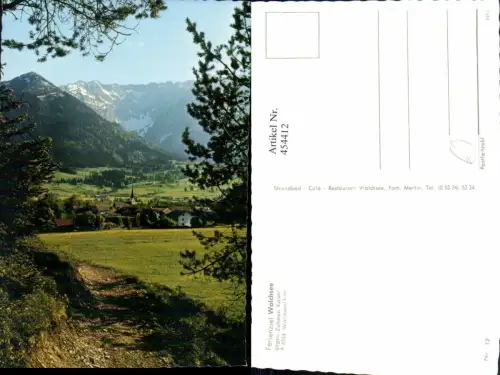 454412,Walchsee Teilansicht geg. Zahmen Kaiser Bergkulisse