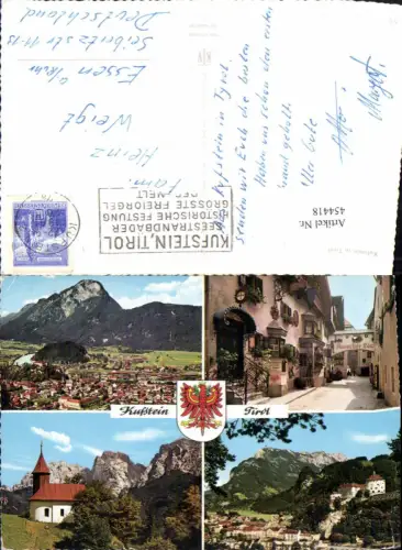 454418,Kufstein Totale Festung Kapelle Auracher Löchl Mehrbildkarte