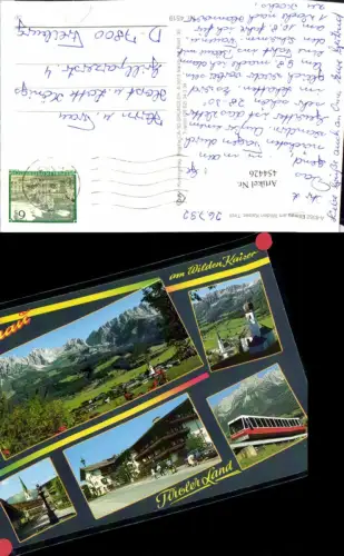 454426,Ellmau am Wilden Kaiser Totale Kirche Bergbahn Mehrbildkarte