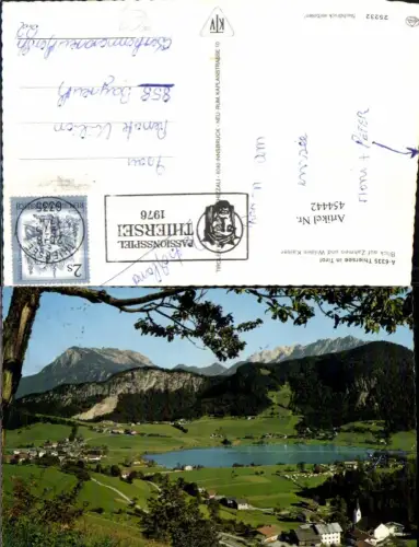454442,Thiersee in Tirol Totale See m. Zahmen u. Wilden Kaiser Bergkulisse