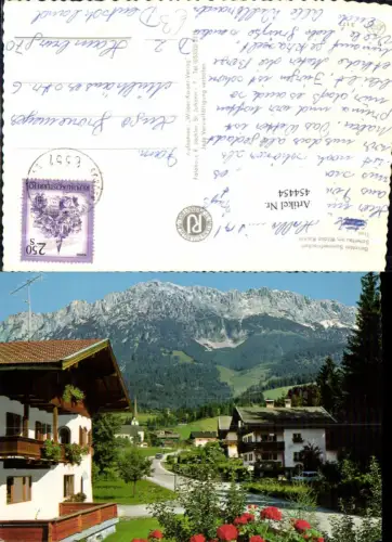 454454,Scheffau am Wilden Kaiser Teilansicht Bergkulisse