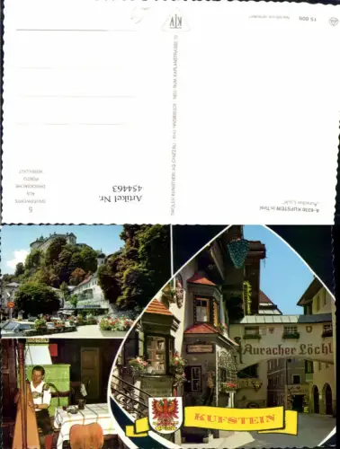 454463,Kufstein Auracher Löchl Harfe Tracht Festung Mehrbildkarte