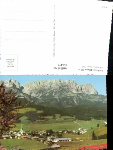 454472,Ellmau Totale m. Wilden Kaiser Bergkulisse