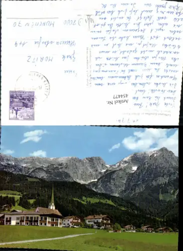 454477,Scheffau am Wilden Kaiser Teilansicht geg. Treffauer Bergkulisse