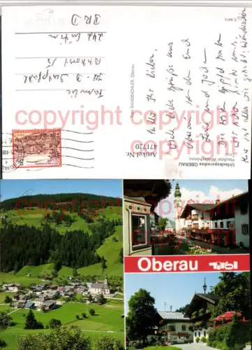 471720,Oberau b. Wildschönau Hochtal Totale Mehrbildkarte