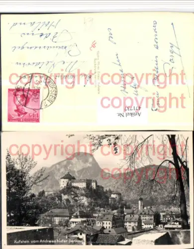471737,Kufstein Totale m. Festung vom Andreas Hofer-Denkmal