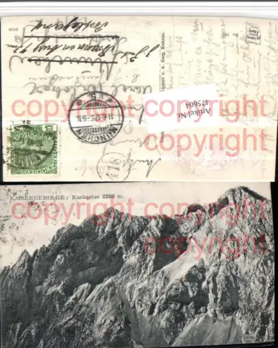 475604,Kaisergebirge Karlspitze b. Scheffau Bergkulisse