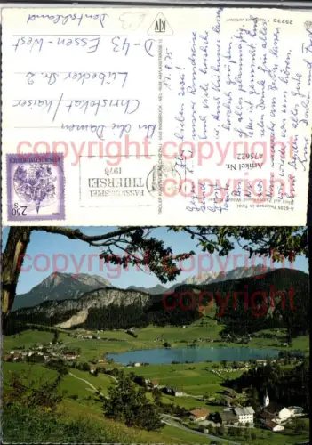 475622,Thiersee Totale m. Zahmen u. Wilden Kaiser Bergkulisse