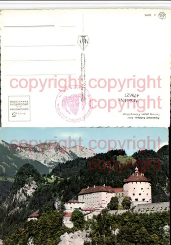 475627,Kufstein Festung Geroldseck geg. Kaisergebirge Bergkulisse