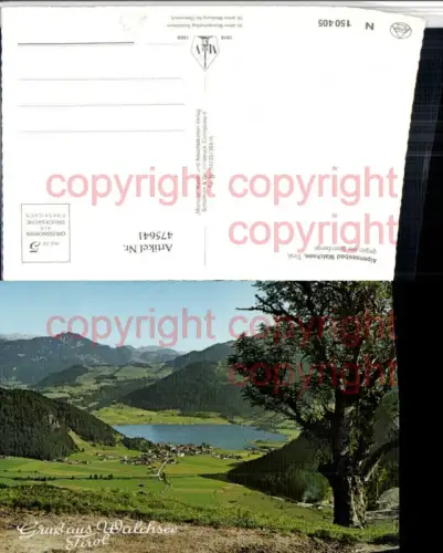 475641,Walchsee Alpenseebad See geg. Steinberge Bergkulisse