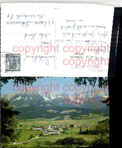 475651,Ellmau Totale Bergkulisse