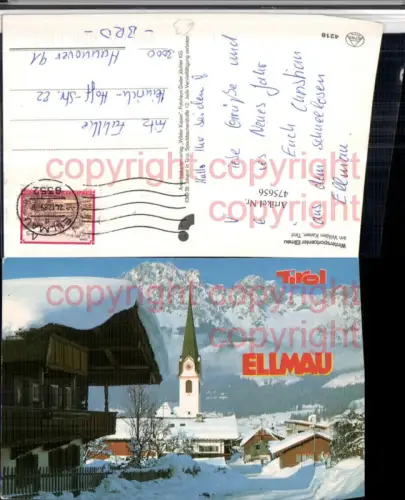 475656,Ellmau am Wilden Kaiser Teilansicht Bergkulisse