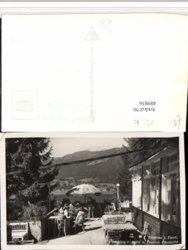 489856,Thiersee Ausblick vom Hotel Pension Charlotte Terrasse