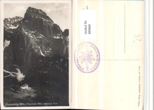 489860,Stripsenjochhütte b. Ebbs m. Totenkirchl Bergkulisse