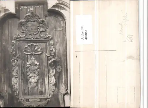 489863,Foto AK Kundl St. Leonhard Kirche Stuck Detail
