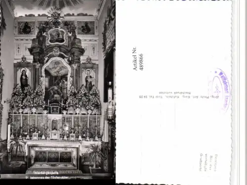 489866,Thierbergkapelle b. Kufstein St. Johannes der Täufer-Altar