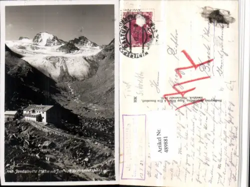 489881,Jamtalhütte Berghütte b. Galtür Bergkulisse
