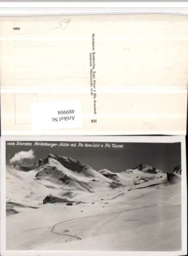 489904,Heidelberger-Hütte b. Ischgl m. Piz Davolais Bergkulisse