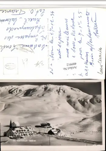 489912,St. Christoph am Arlberg Totale Winterbild