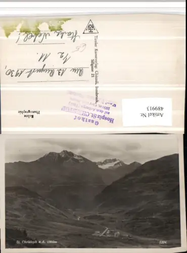 489913,St. Christoph am Arlberg Totale Bergkulisse