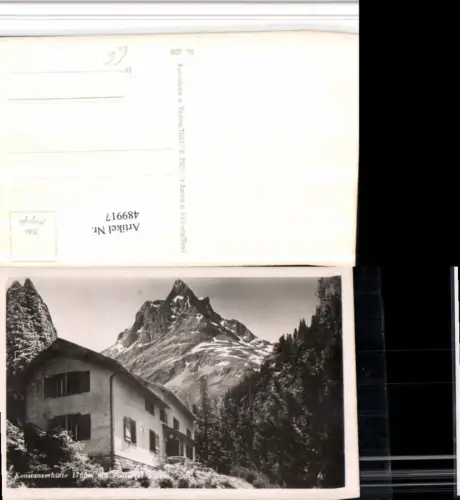 489917,Konstanzerhütte b. St. Anton m. Patteriol Bergkulisse