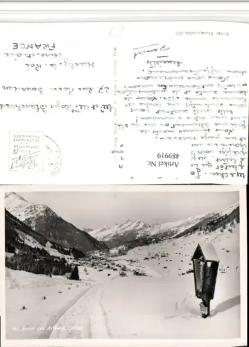 489919,St. Anton am Arlberg Totale Wegkreuz Bergkulisse Winterbild