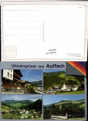 505354,Wildschönau Auffach Totale Mehrbildkarte