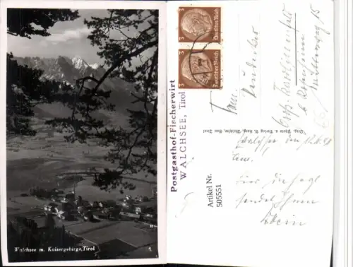505551,Walchsee Totale m. Kaisergebirge Bergkulisse